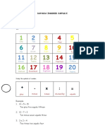 Number Worksheet For Tunagrahita