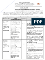 Advt. No - 04/2020 Recruitment For Various Posts in Signaling & Telecommunication Discipline