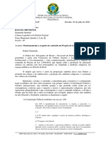 Posicionamento A Respeito Do Conteúdo Do Projeto de Lei 1.958-2018