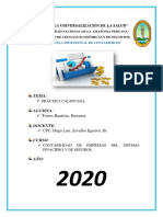 Contabilización de operaciones bancarias