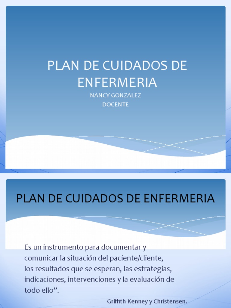 Plan de Cuidados de Enfermeria | PDF | Enfermería | Cognición