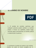 El Cambio de Nombre PDF