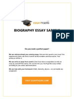 Biography Essay Sample: Do You Need A Perfect Paper?