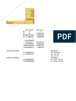 Planilha Com Formulas Da Analise de Posição - Velocidade - Aceleração