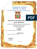 TRABAJO ENCARGADO DE DERECHO PROCESAL PENAL I