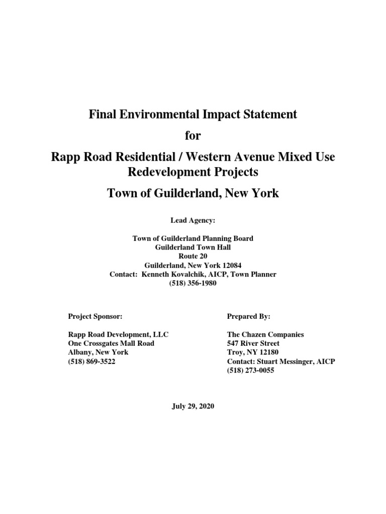 Costco SEQR Environmental Impact Assessment Traffic