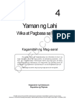 Yaman ng Lahi -Wika at pagbasa sa Filipino 4. Yunit I Kagamitan ng Mag-aaral.pdf