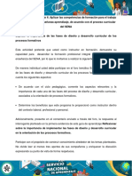 Evidencia Foro Importancia de Fases de Diseno y Desarrollo Curricular PDF