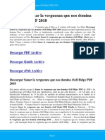 Sanar La Verguenza Que Nos Domina Self Help PDF