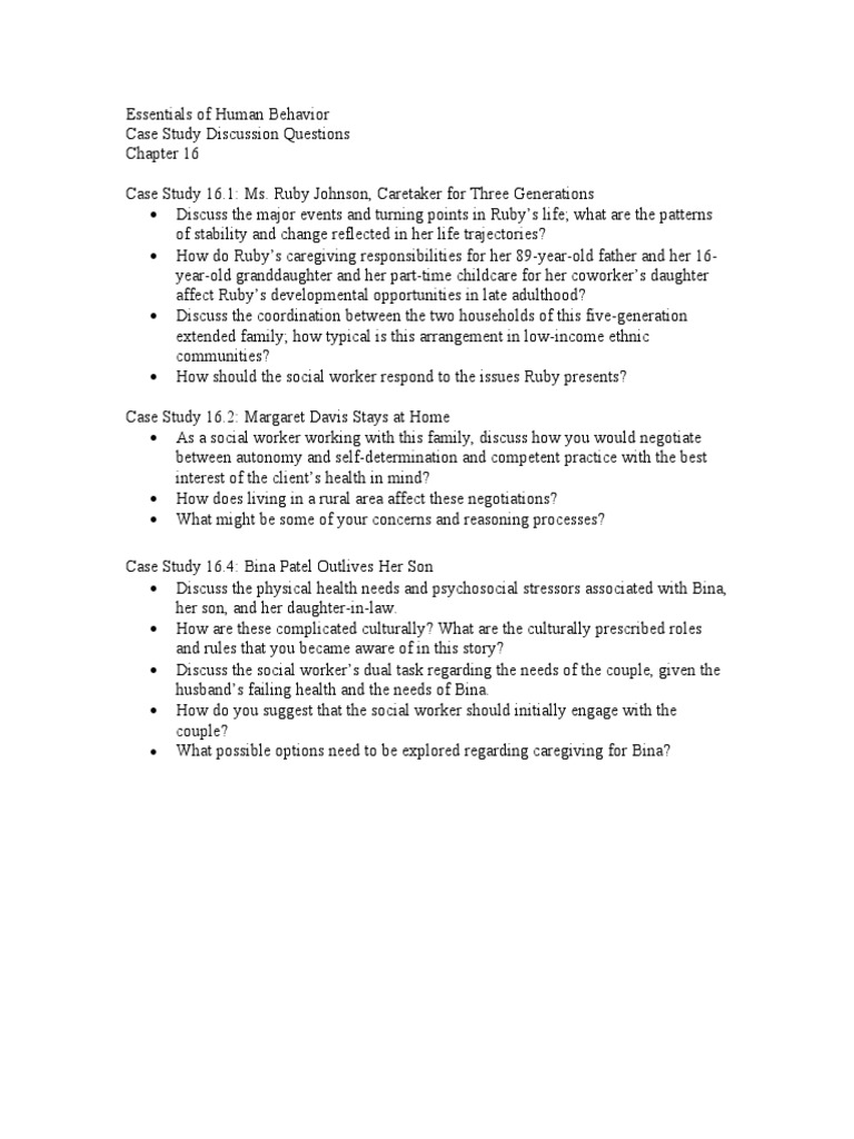 Chapter 16Case Study Discussion Questions PDF