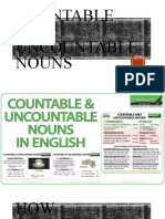 COUNTABLE AND UNCOUNTABLE NOUNS