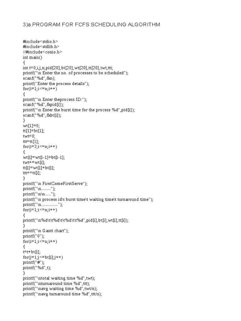 Ex3 Fcfs Sjf Ps Rr Download Free Pdf Computer Standards Computer
