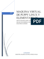 Maquina Virtual de Puppy Linux y Elementary Os