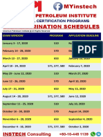 2020 Api Icp Exam Schedules