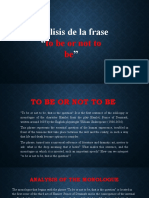 Analisis de La Frase To Be or Not To Be