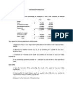 Partnership Formation Problem No. 1