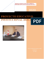 Proyecto Educativo INSTITUCIONAL 2020-2022