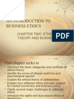 An Introduction To Business Ethics: Chapter Two: Ethical Theory and Business