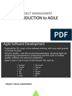 Project Management - Intro To Agile PDF