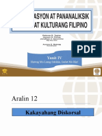 Aralin 12 Kakayahang Diskorsal