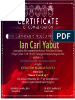 Certificate 1 Kansaydra 2