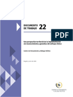 22 Documento de Trabajouna Perspectiva Territorial de La Implementacion Sin Reconocimiento y Garantias Del Enfoque Tecnico