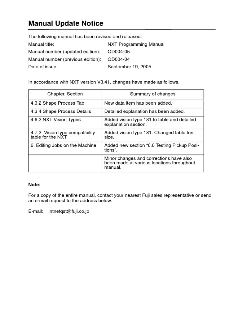 Fuji Scalable Placement Platform NXT Programming Manual1 | PDF | Backup ...
