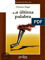 La Ultima Palabra - Thomas Nagel PDF