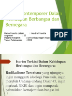 Isu-Isu Kontemporer Dalam Kehidupan Berbangsa Dan Bernegara