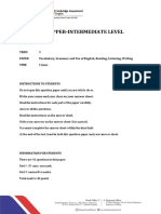 Upper-Intermediate Term 3 - Questions PDF