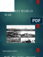 The First World WAR: by Julio Gastelo