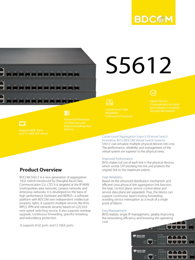 Network Switch Specs for IT Pros | PDF | Science & Mathematics | Computers