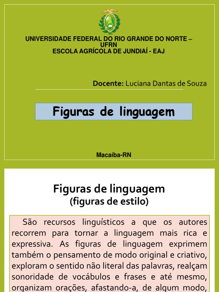 Figuras de Linguagem Explicadas | PDF | Assunto (gramática) | Metáfora