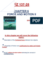 FIZ 137-25 Force and Motion Concepts