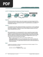 Lab 2.5.1 Configuring An Asynchronous Dialup Connection: Objective