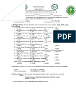 Tapak High School Math Exam Covers Sequences