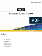 How Can I Simulate A Press Fit?: 1 © 2015 ANSYS, Inc