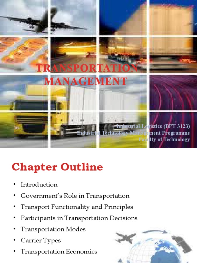 Transportation Management PDF Transport Services (Economics)