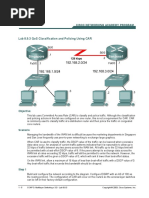 Lab 8.9.3 Qos Classification and Policing Using Car: Objective