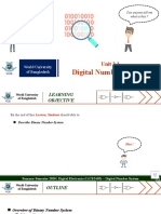 Week 2 - Lecture 2.2 - Digital Eelctronics - I - Digital Number System