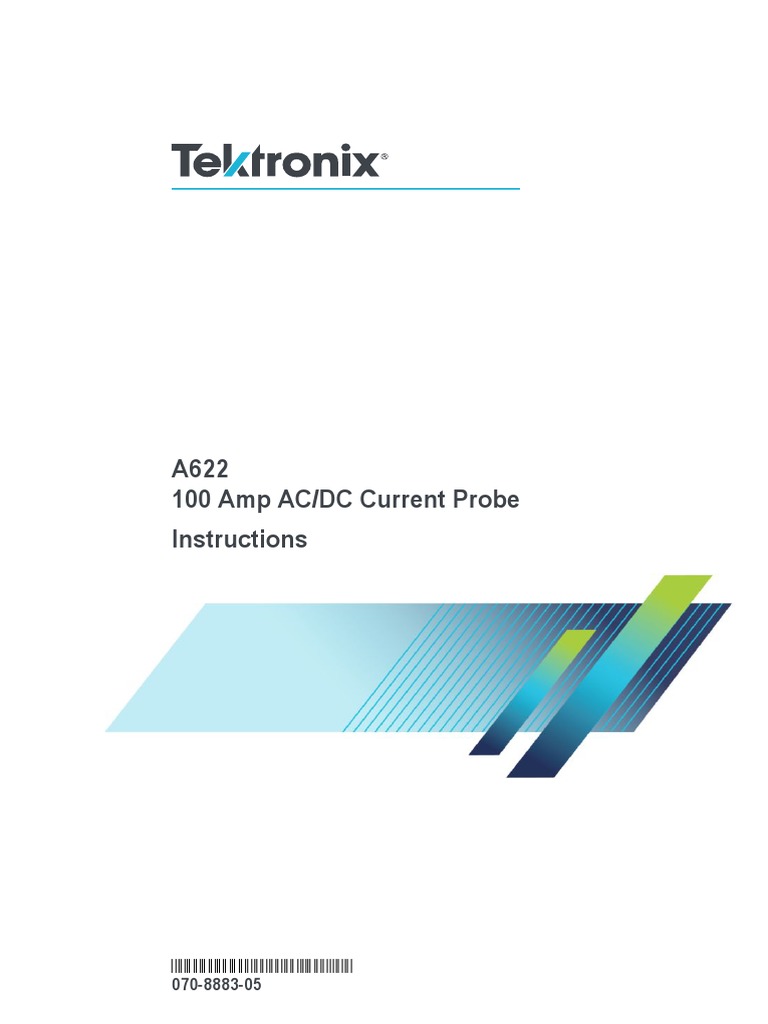 A622 Current Probe Instructions 070888305 PDF Alternating Current