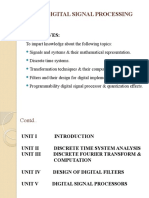 Ee8591-Digital Signal Processing: Objectives