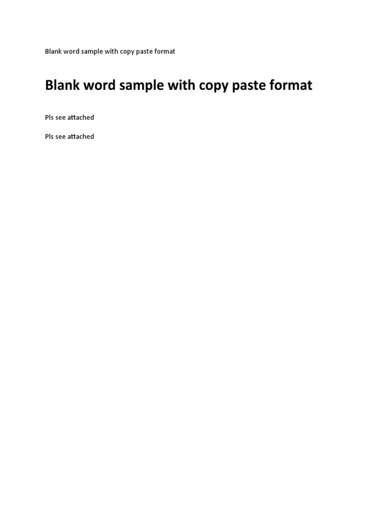 Word Sample of Copy Paste | PDF | Foreign Language Studies