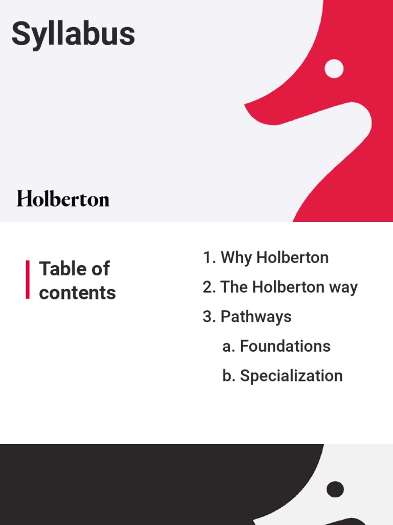 Holberton School Syllabus PDF Augmented Reality Unity (Game Engine)