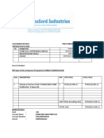 Customer Details Pro-Forma Invoice ORDER#4500531968: REF:Spare Parts Component Prepayment FORKLIFT MODIFICATION