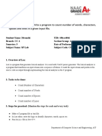 Worksheet Experiment 2