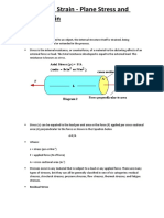 Stress and Strain - Plane Stress and Plane Strain