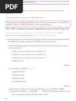 NTA UGC NET Computer Science Paper 3 Solved September 2013