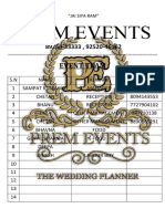Prem Events: Event Team