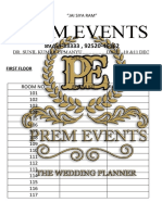 Prem Event 12 Room Basket Format